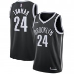 Maillot NBA Brooklyn Nets Cameron Thomas 24 Nike 2022-23 Icon Edition Noir Swingman - Homme